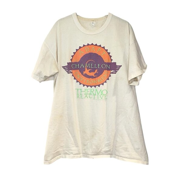 Vintage 90s 1991 Chameleon Thermoreactive Southwestern Print Single Stitch Tee - Picture 1 of 6